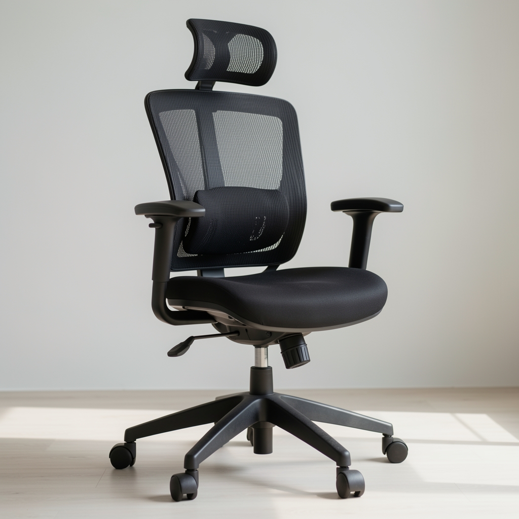 Herman Miller Aeron ergonomska kancelarijska stolica sa lumbarnom podrškom i podesivim naslonima za ruke – crna mrežasta ergonomska stolica