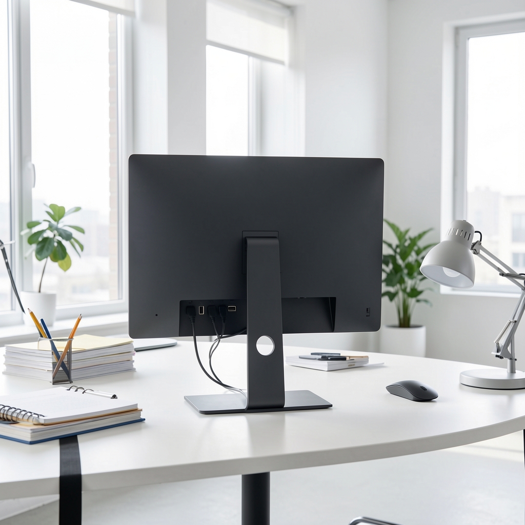 Dell U2723QE zadnji prikaz – port za USB-C, HDMI, DisplayPort i USB hub konektori