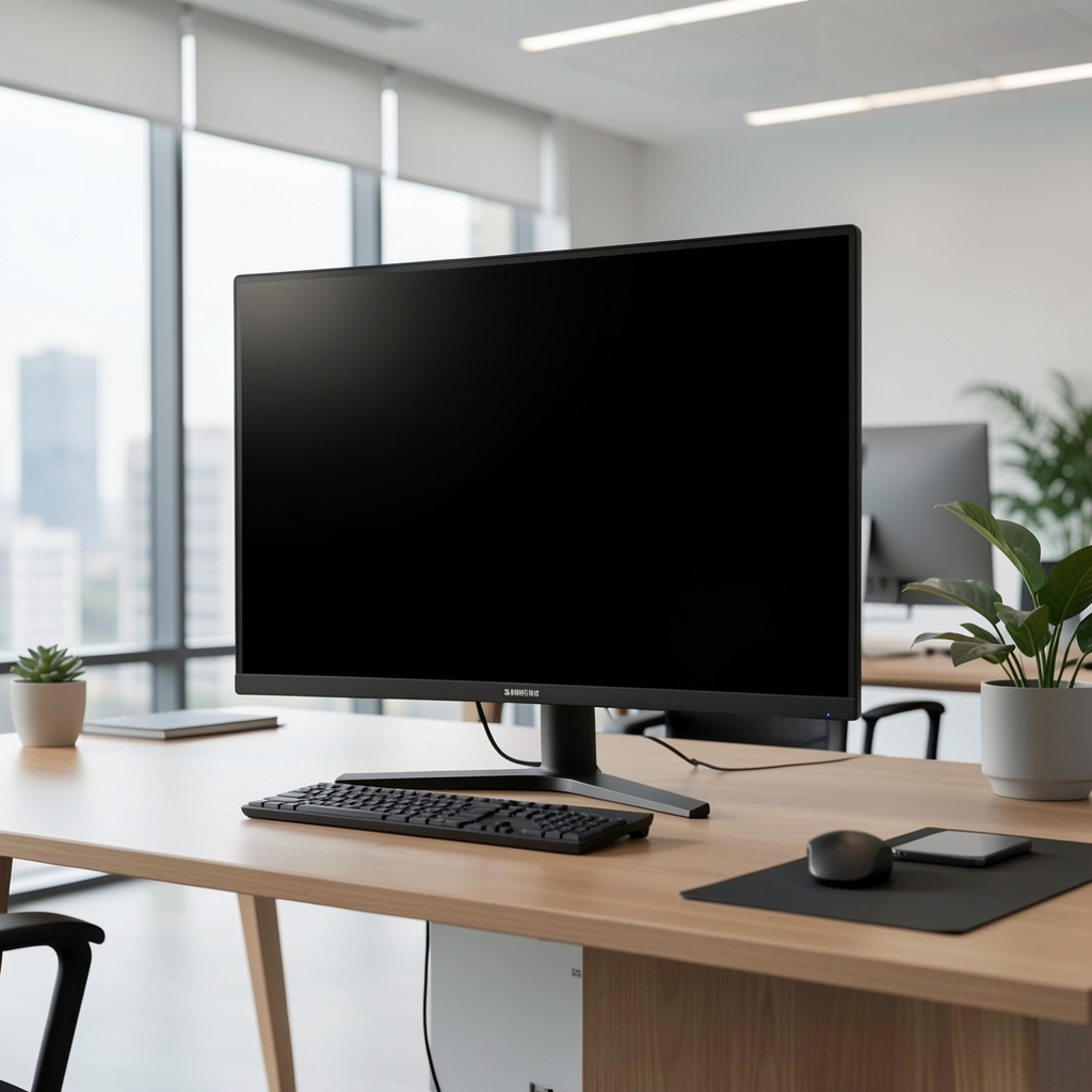 Samsung ViewFinity S80PB 32-inčni 4K USB-C monitor u crnoj boji sa tankim bezel-om – premium poslovni 4K displej Samsung
