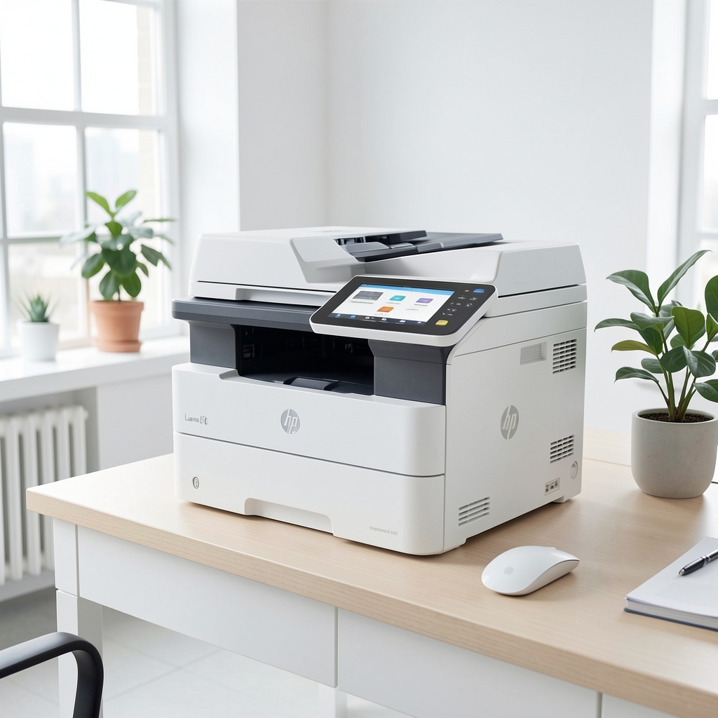 HP LaserJet Pro MFP 4302fdw višefunkcijski laserski štampač u beloj boji – kompaktni poslovni štampač sa automatskim uvaljenjem dokumenata